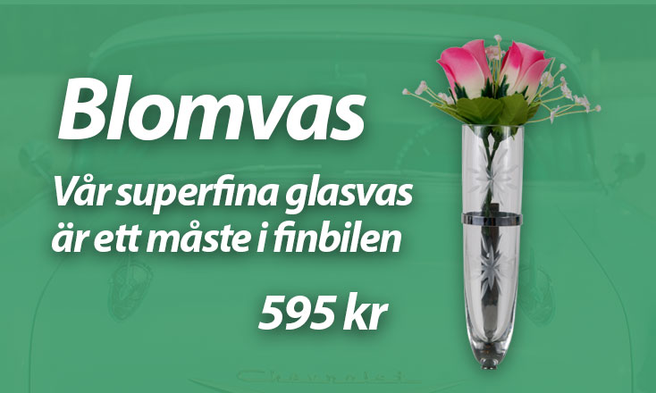 Blomvas — Vår superfina blomvas är ett måste i finbilen!