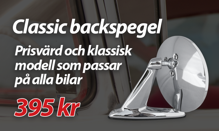 Classic backspegel, prisvärd och klassisk modell som passar alla bilar