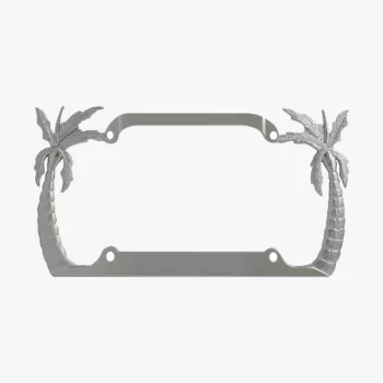 Chrome Palm nummerskyltsram