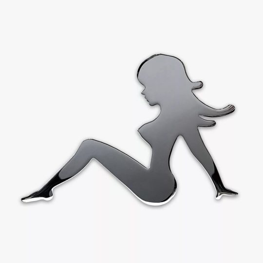 Naked Lady kromat grillemblem - Bild 3