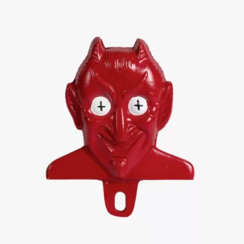 Red Devil License Plate Topper