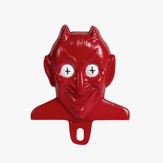 Red Devil License Plate Topper